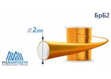 Бронзовая проволка БрБ2 ф 2
