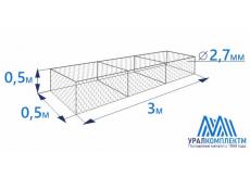 Габион коробчатого типа 3х0.5х0.5-2.7-Ц