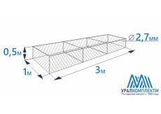 Габион коробчатого типа 3х1х0,5-2,7-Ц