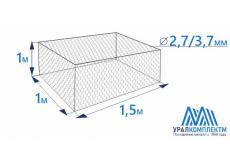 Габион коробчатого типа 1,5х1х1-2,7/3,7-ЦП