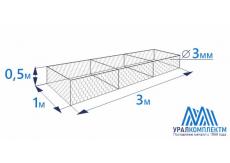 Габион коробчатого типа 3х1х0,5-3-Ц