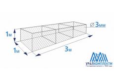 Габион коробчатого типа 3х1х1-3-Ц
