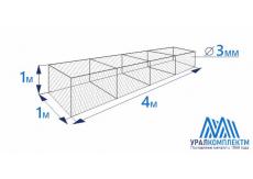 Габион коробчатого типа 4х1х1-3-Ц