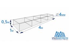 Габион коробчатого типа 4х1х0,5-4-Ц