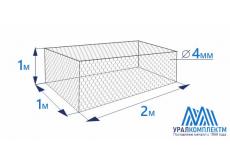 Габион коробчатого типа 2х1х1-4-Ц