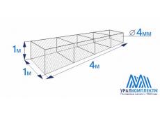 Габион коробчатого типа 4х1х1-4-Ц