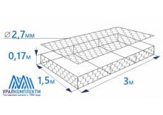 Габион матрасного типа 3х1,5х0,17-2,7-Ц