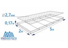 Габион матрасного типа 5х2х0,17-2,7-Ц