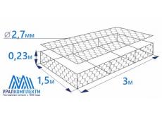 Габион матрасного типа 3х1,5х0,23-2,7-Ц