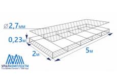 Габион матрасного типа 5х2х0,23-2,7-Ц