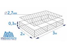Габион матрасного типа 3х2х0,3-2,7-Ц