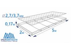Габион матрасного типа 5х2х0,17-2,7/3,7-ЦП