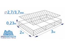 Габион матрасного типа 3х2х0,23-2,7/3,7-ЦП