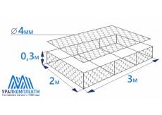 Габион матрасного типа 3х2х0,3-4-Ц