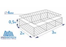 Габион матрасного типа 3х2х0,5-4-Ц