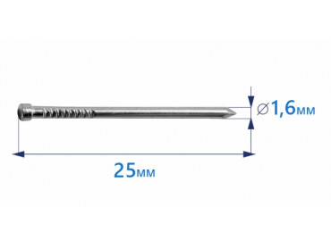 Продажа гвоздей финишных 1,6х25 без оцинкованных в Москве от ООО УралКомплектМ