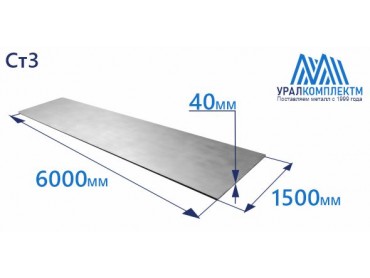 Лист г/к 40 толщина 40 мм продажа со склада в Москве 