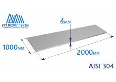Лист нерж х/к 4 AISI 304 мат