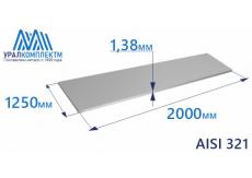 Лист нерж х/к 1.38 AISI 321 мат