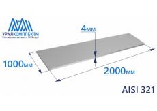 Лист нерж х/к 4 AISI 321 мат