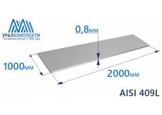Лист нерж х/к 0.8 AISI 409L мат