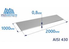 Лист нерж х/к 0.8 AISI 430 мат