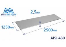 Лист нерж х/к 2.5 AISI 430 мат