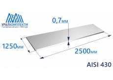 Лист нерж х/к 0.7 AISI 430 зерк