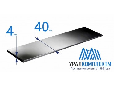 Полоса г/к 40х4 Ст3 толщина 4 мм продажа со склада в Москве 