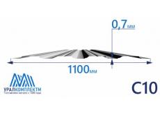 Профнастил С10 оцинкованный 0.7