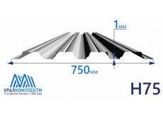 Профнастил Н75 оцинкованный 1