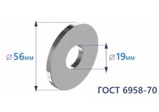 Шайба увеличенная d18 ГОСТ 6958-70 цинк
