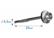 Саморезы 5.5х25 Zn удл. сверло 500 шт.