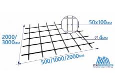 Сетка кладочная 50х100х4