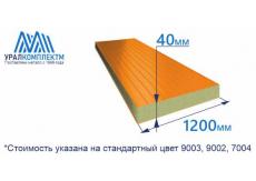 Стеновая сэндвич-панель 40 минеральная вата