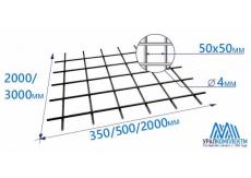 Сетка оцинкованная 50х50х4