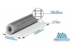 Сетка из оцинкованной проволоки 10х10х1