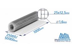 Сетка из оцинкованной проволоки 25х12.5х1.6