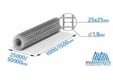 Сетка из оцинкованной проволоки 25х25х1.8