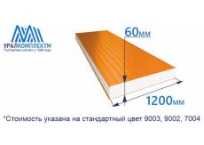 Стеновая сэндвич-панель 60 минеральная вата