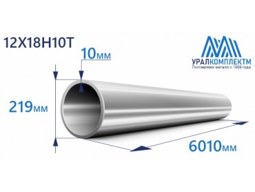 Труба нержавеющая бесшовная 219х10