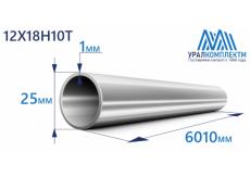 Труба нержавеющая бесшовная 25х1