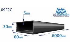 Труба профильная прямоугольная низколегированная 60х30х3