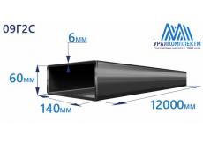 Труба профильная прямоугольная низколегированная 140х60х6