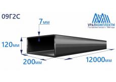 Труба профильная прямоугольная низколегированная 200х120х7