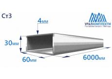 Труба профильная прямоугольная оцинкованная 60х30х4