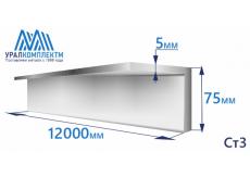 Уголок оцинкованный 75х5